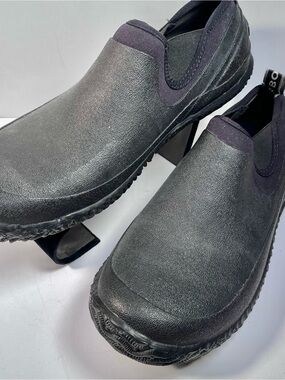Bogs Men's Black Slip-On Rain & Snow Work Shoes
